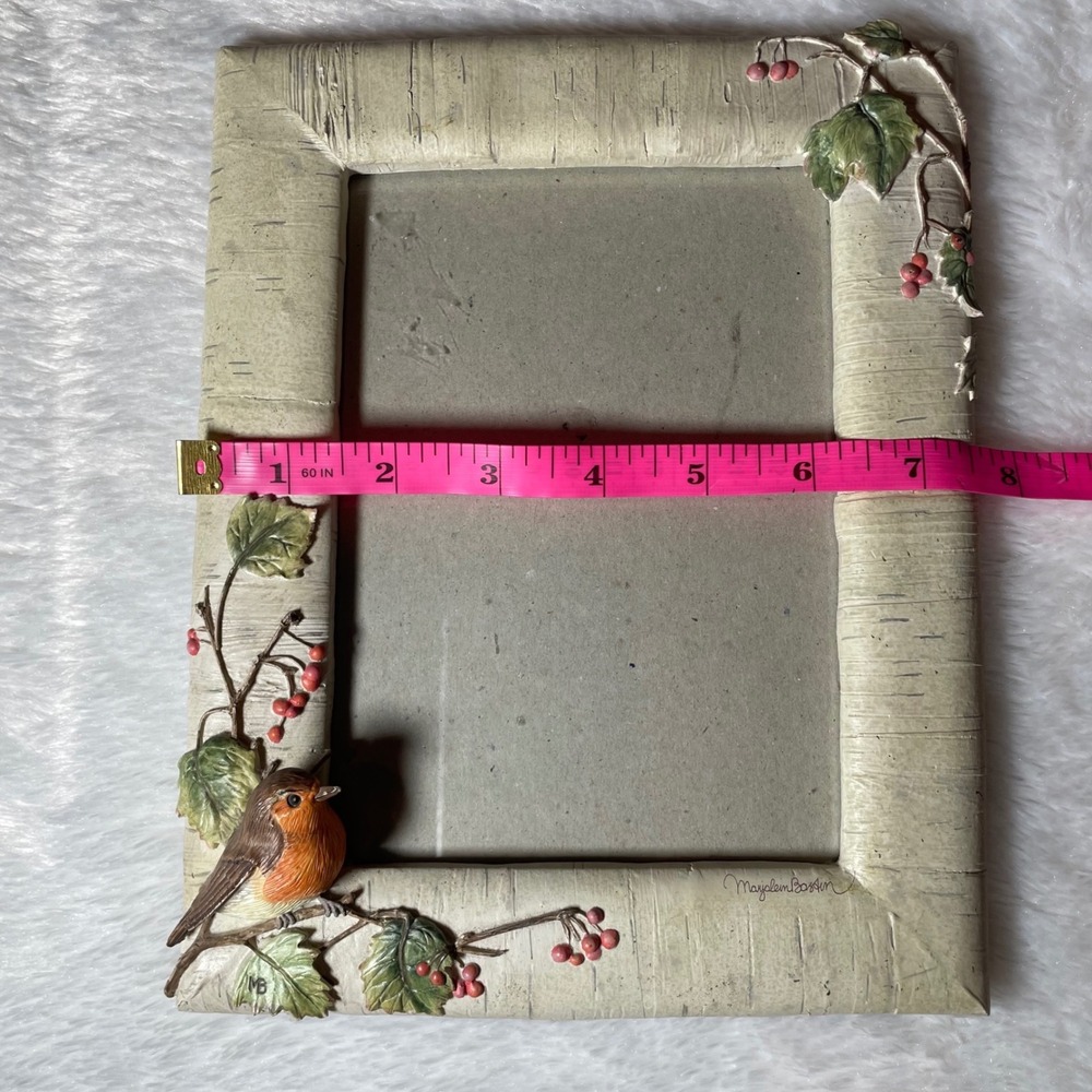 Marjolein Bastin Nature's Sketchbook Birch Robin Picture Frame 5x7 Cottagecore - Picture 6 of 6